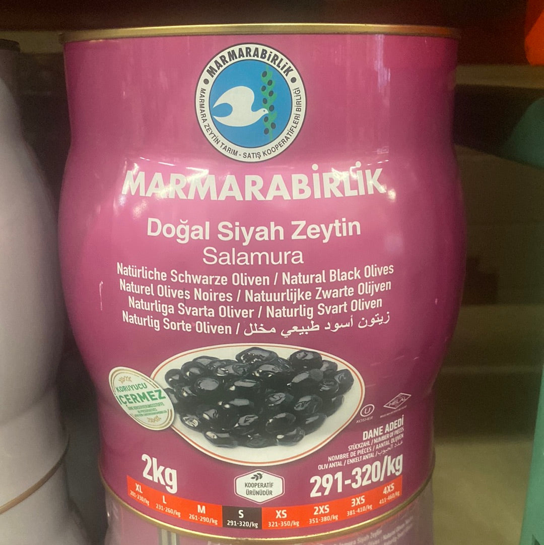 Marmarabirlik doğal siyah zeytin 2 kg