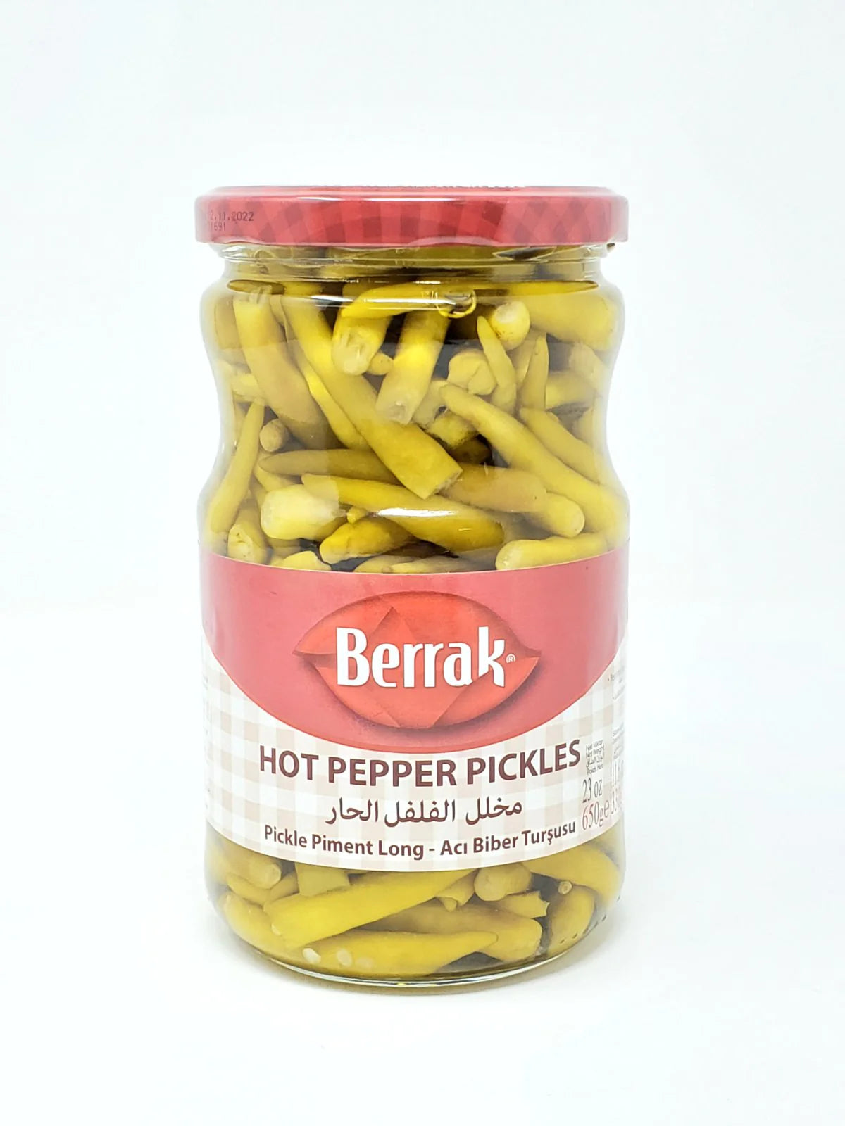 BERRAK HOT PEPPER PICKLES 720ML GLASS